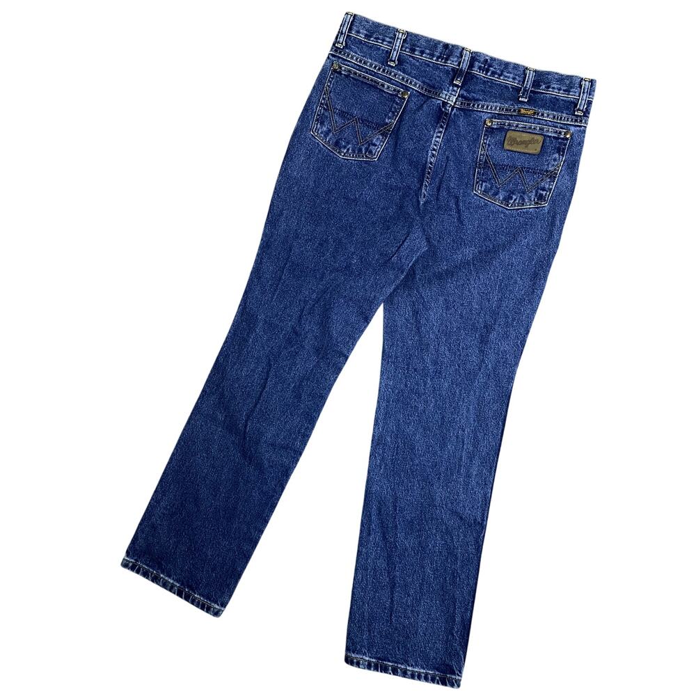 Wrangler George Strait Denim Jeans Mens 36X32 Blue Cowboy Cut Rodeo Western